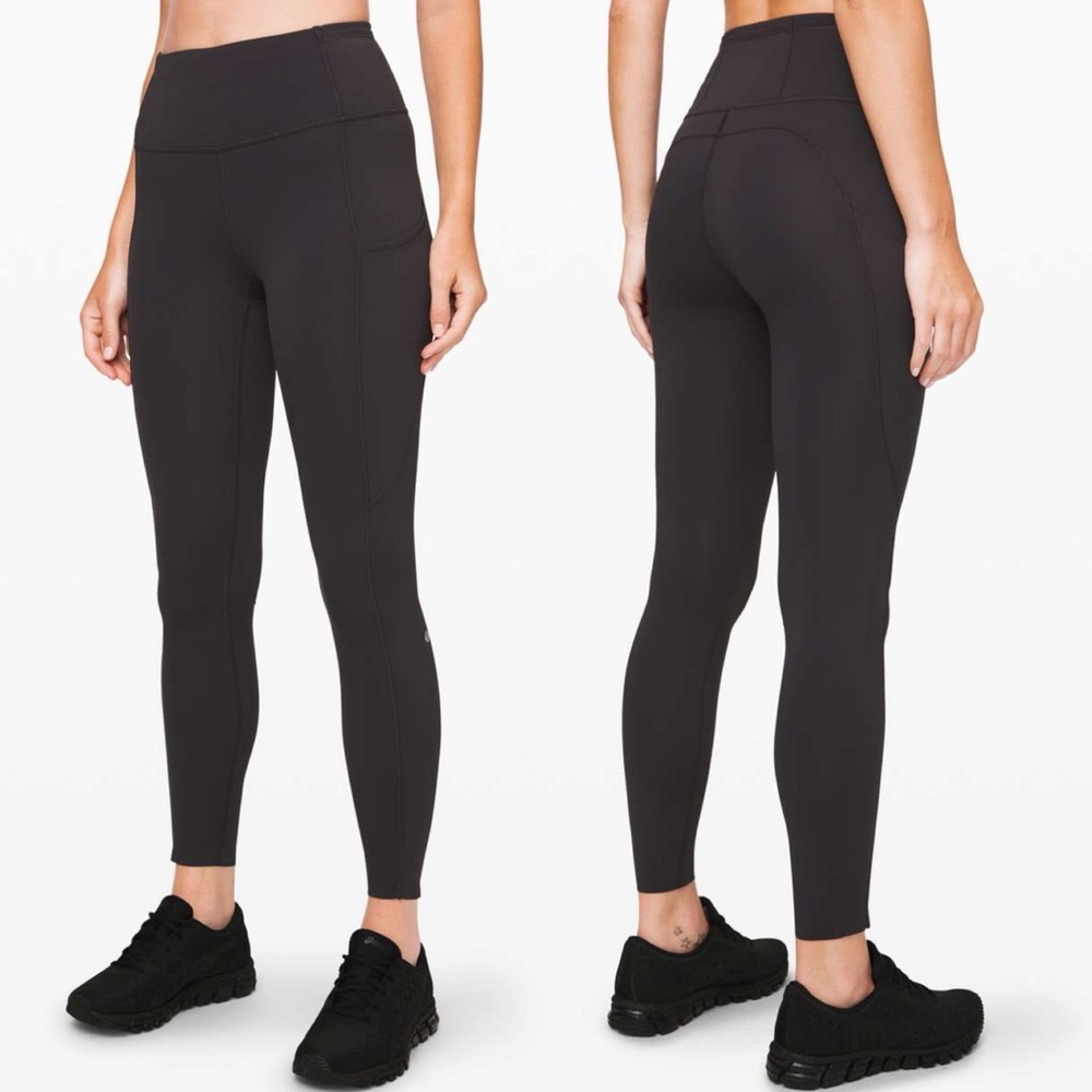 Lululemon Fast Free Tight Intergalactic Dark Grey‎ Size 2 Running Leggings Pants